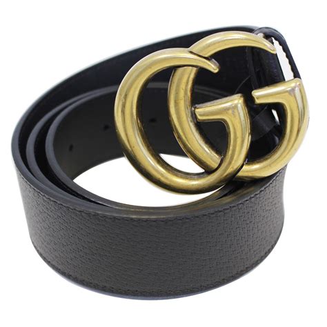 gucci leather belt with double g buckle black size 90|Gucci Double G belt price.